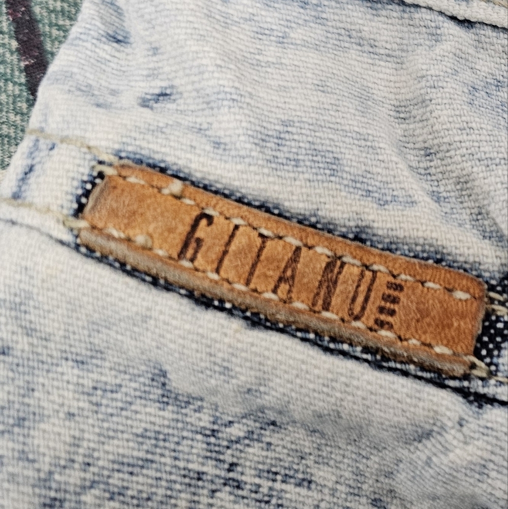 Vintage 80s P.S. Gitano Acid Wash Pleated High Rise Mom Jeans - Size 12 Short - Picture 7 of 12